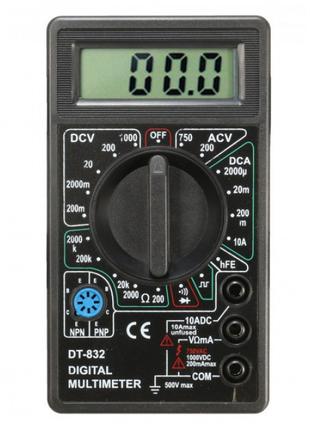Цифровой мультиметр (тестер) DT-832