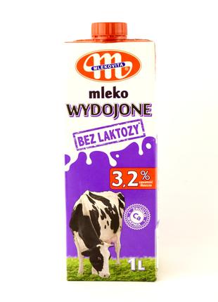 Молоко без лактози Mlekovita Lacoste free milk 3,2% Польща