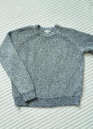 Женский вязаный укороченный свитер/джемпер h&amp;m