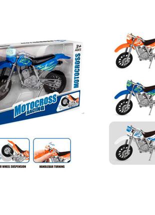 Игрушка Мотоцикл Motocross 16см, подвижные детали 22-01