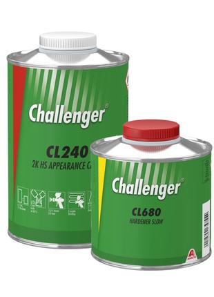 Прозорий лак HS Challenger CL240 (Лак 1л + затв. повільний CL6...