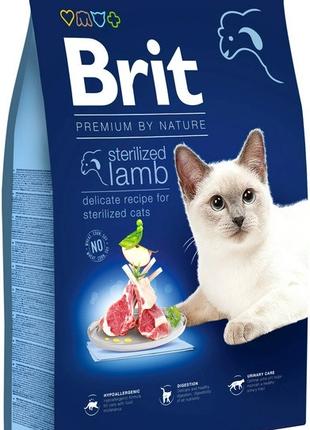 Корм для котов Brit Premium Cat Sterilised Lamb (Ягненок) 8 кг