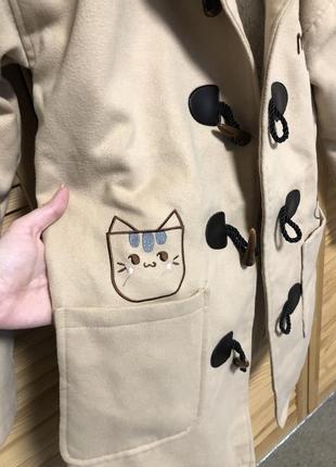 Куртка кофта утепленная с ушками на капюшоне