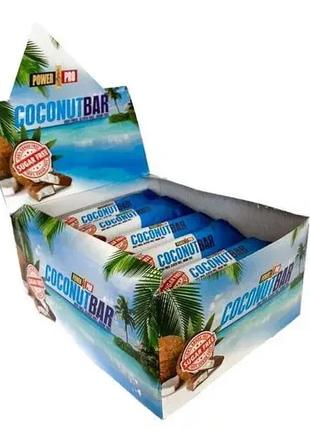 Протеиновые батончики Power Pro Сoconut Bar без сахара 20x50g