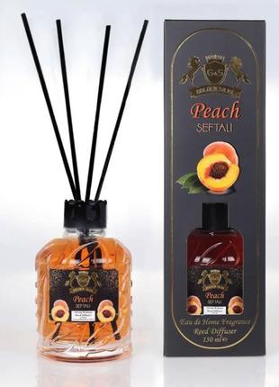 Аромадиффузор для дома Персик Golden Silva Reed Diffuser, 150 ml