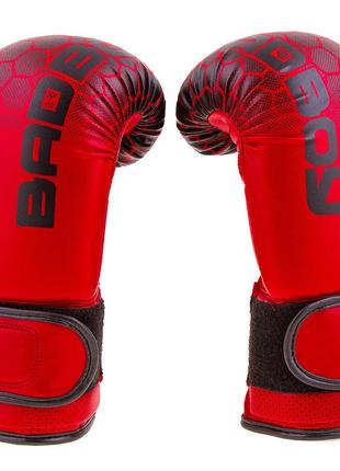 Боксерські рукавички BadBoy "жираф", DX,12oz червоний