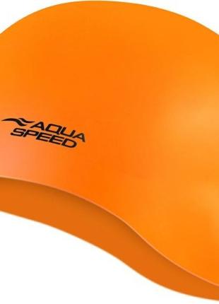Шапка для плавания Aqua Speed MONO 6206 ярко-оранжевый Уни OSF...