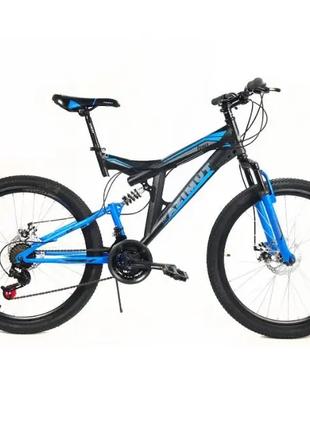 Гірський велосипед Azimut Power 26 GD рама 19,5 сіро-синій
