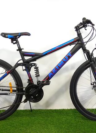 Велосипед Azimut Race 27,5" GD рама 19, 2021 чорно-синій