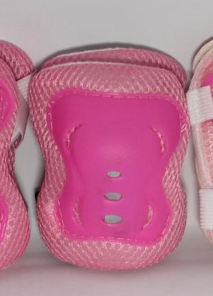 Комплект защиты для коленей, локтей и ладоней BT-CPS-0009 Розовый