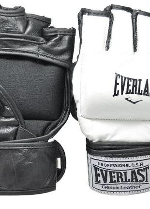 Перчатки для смешанных единоборств MMA Everlast кожа, размер X...