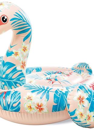 Детский надувной плотик для катания Intex 57559 «Фламинго», 14...