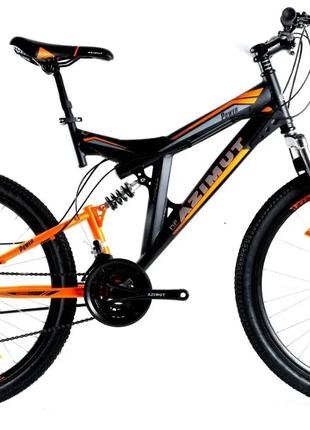 Велосипед Azimut Power 27,5" GD рама 19, 2021 черно-оранжевый