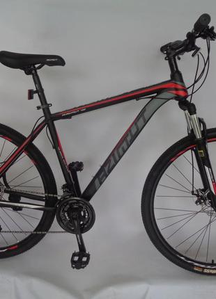 Велосипед Azimut 27.5" GD рама 17, 2021 черно-красный