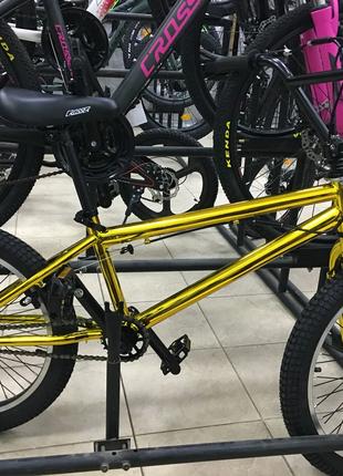 Трюковый велосипед Crosser BMX 20" Золото