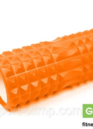 Валик (ролл) для фитнеса GO DO 33х12см оранжевый