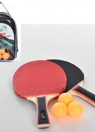 Набор деревянных ракеток для настольного тенниса с шариками Re...