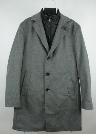 Шикарне люкс пальто joop! gray coat wool/cashmere blend