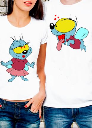 Парные футболки для влюбленных "Вжик и Вжичка"