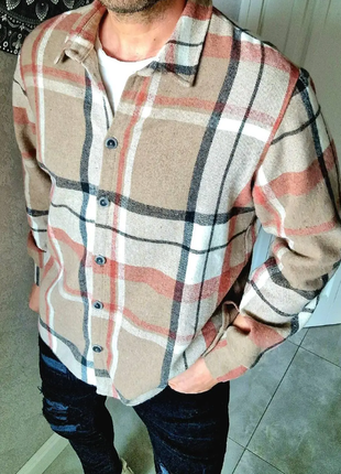 Рубашка мужская кашемир клетка нома, батал, 4 цвета av4657-417...