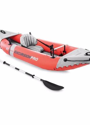 Надувная байдарка excursion pro 68303 (305х91х46см), алюм.весл...
