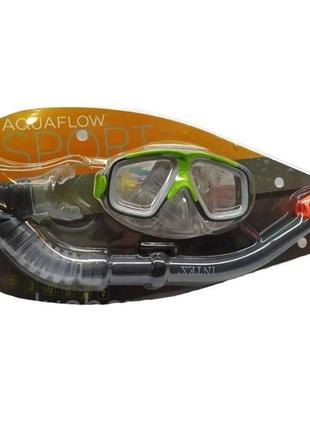 Маска для Плавания с Трубкой Детская Intex Aquaflow Sport