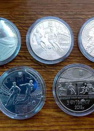 Набір монет України Евро 2012 по футболу
