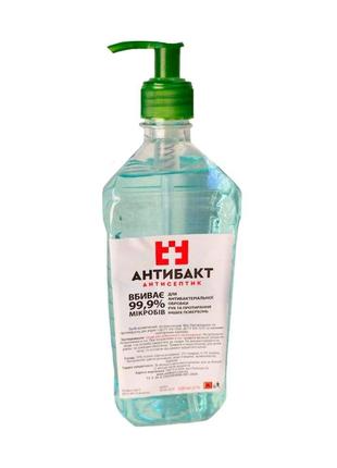 Антисептик для рук жидкость с дозатором Антибакт 1л ПЭТ