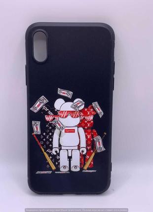 Чохол Bears & Kaws Matt Case (Nprint) iPhone X/Xs (supreme) 40095