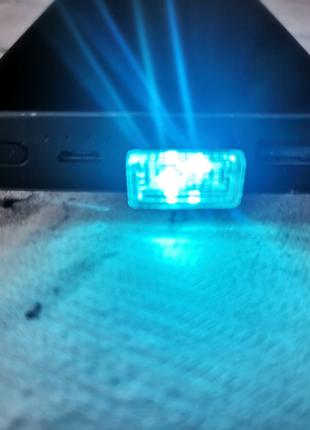 USB светильник, ледяно-синий