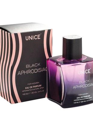 🌷женская парфюмированная вода unice black aphrodisiac,100 мл.