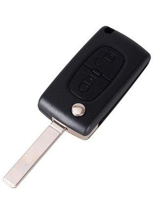 Викидний ключ, корпус під чіп, 2кн DKT0269, Peugeot, ніша CE05...