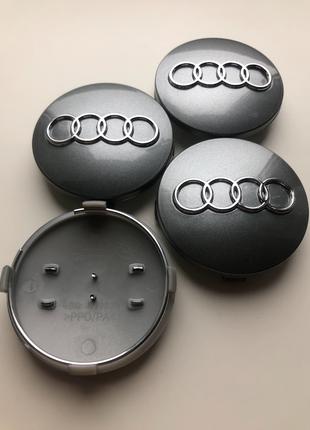 Колпачки заглушки на диски Ауди Audi 60мм  4B0 601 170  4B0601170
