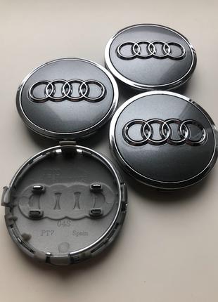 Колпачки заглушки на диски Ауди Audi 61мм 4M0 601 170 JG3