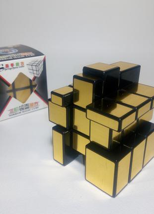 Кубик рубика 3х3 зеркальный Shengshou ( золото )