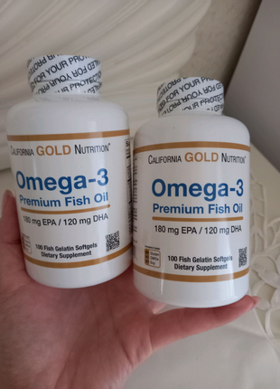 Омега-3 риб’ячий жир преміальної якості California Gold Nutrition