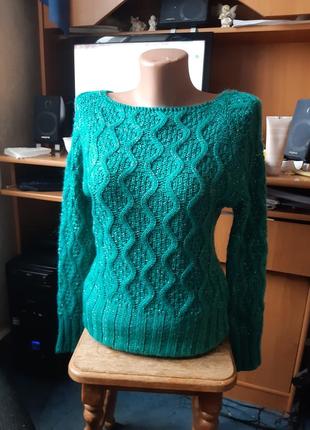 Женский свитер вязка