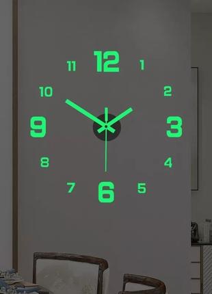 Часы на стену светящиеся.Люминесцентные часы.
