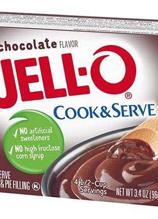 Шоколадный пудинг быстрого приготовления/Jell-O Cook & Serve, 96г