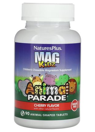 Магний для детей Nature's Plus Animal Parade MagKidz 90 таблет...