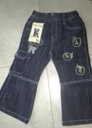 Нові класнючі джинси на дівчинку 3-4 роки zhen rong