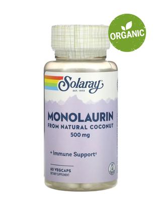 Solaray, Монолаурин, 500 мг, 60 шт.