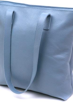 Современная женская сумка-шоппер Shvigel 16361 Голубой GG
