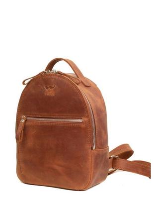Кожаный рюкзак Groove S светло-коричневый винтажный