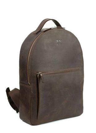 Кожаный рюкзак Groove L темно-коричневый винтаж
