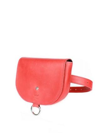Женская кожаная сумка Ruby S красная винтажная