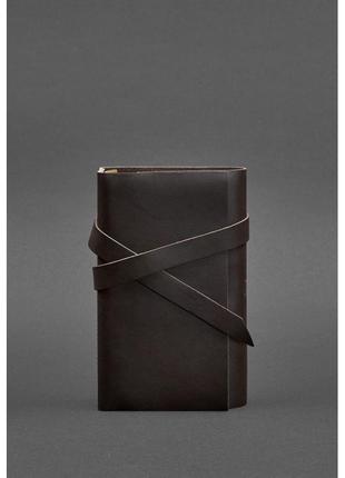 Кожаный блокнот (Софт-бук) 1.0 темно-коричневый Краст