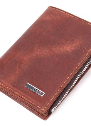 Вертикальний невеликий гаманець із вінтажної шкіри KARYA 21385...