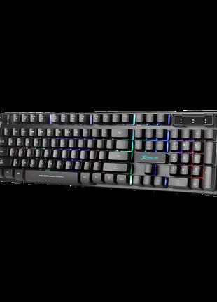 Клавиатура игровая проводная Xtrike Me с радужной подсветкой B...