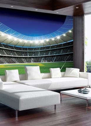 Флизелиновые футбольные 3D фото обои 312х219 см стадион (1213V...
